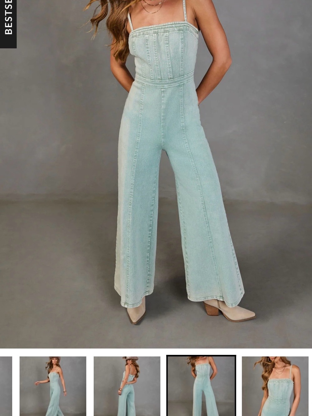 Trendsetter Denim - Wide-Leg Jumpsuit - VICI